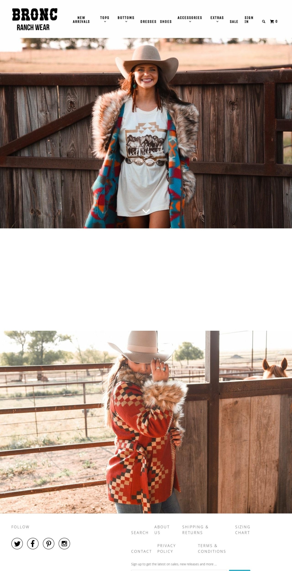 broncranchwear.com — Shopify storefront screenshot