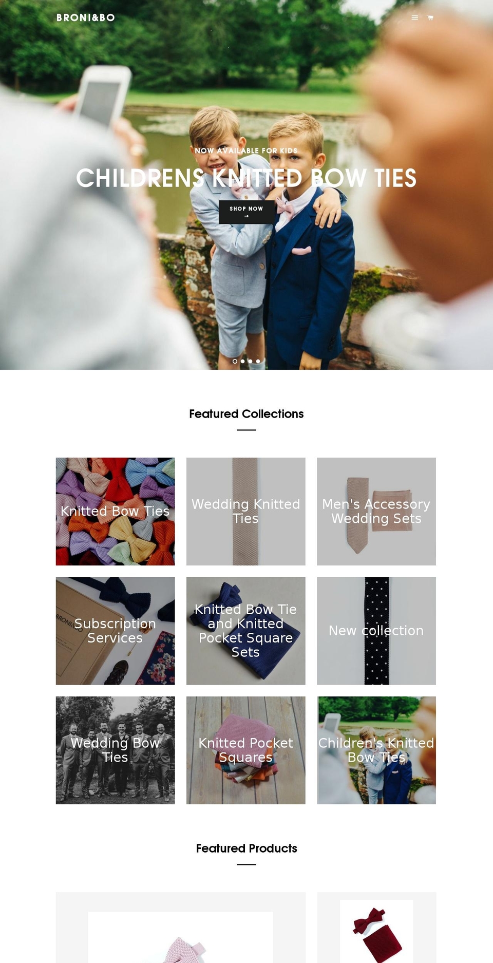broniandbo.com shopify website screenshot