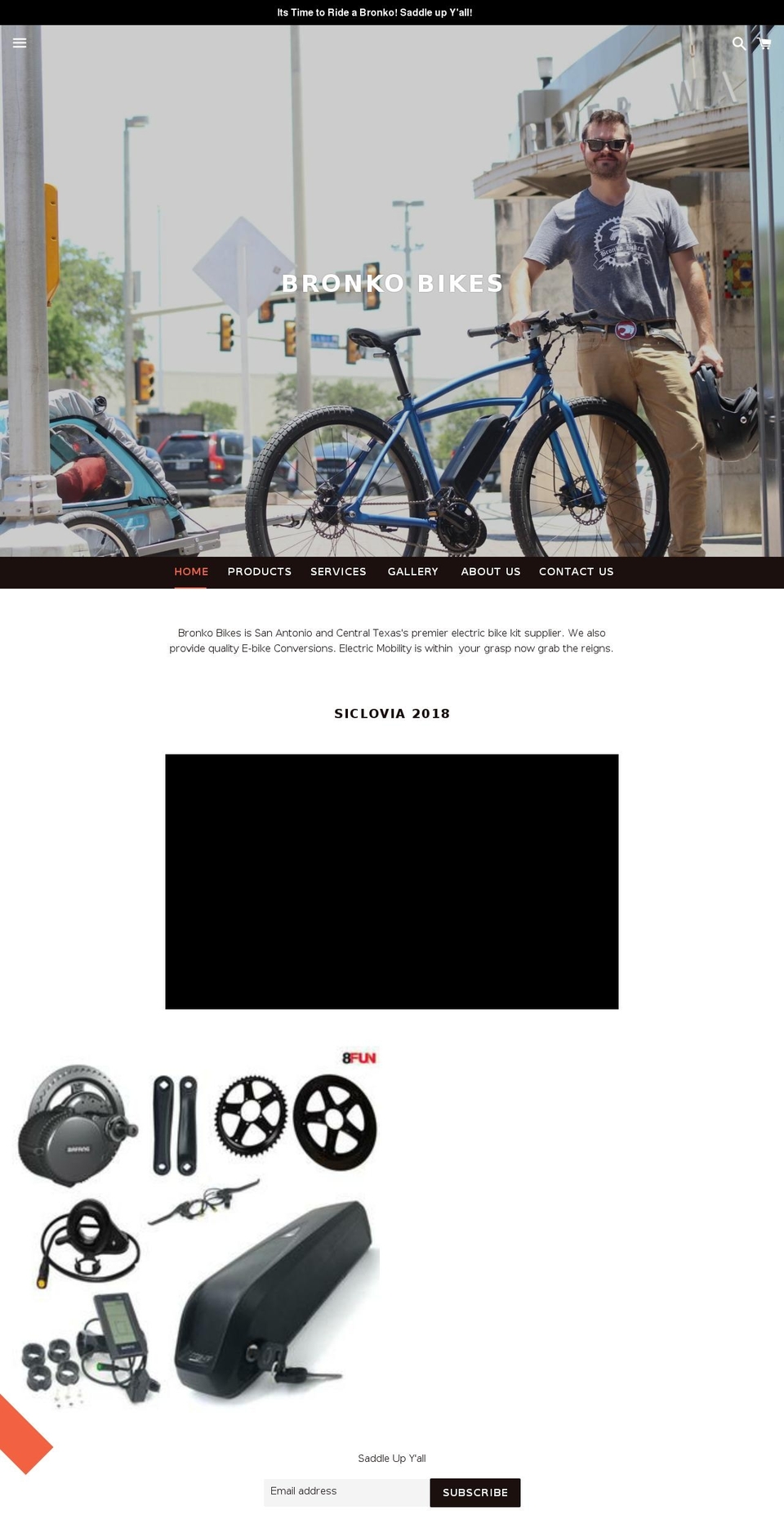 bronkobikes.com shopify website screenshot