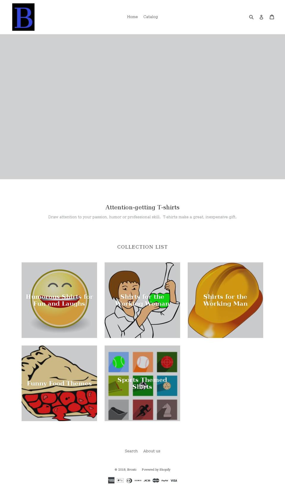 bronti.net shopify website screenshot
