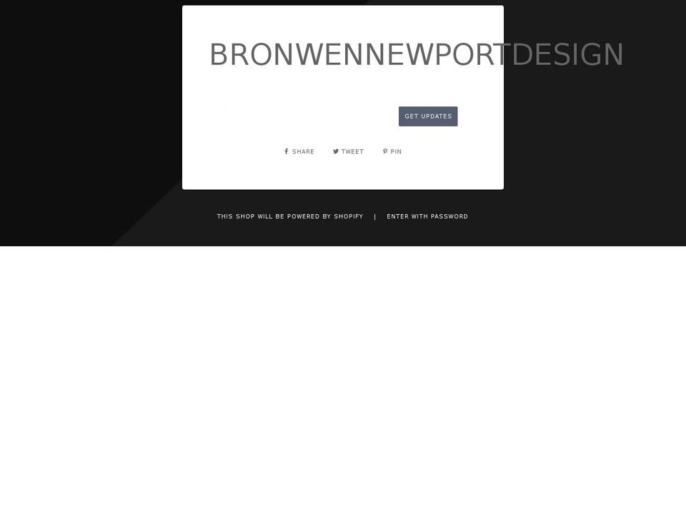 bronwennewport.com shopify website screenshot