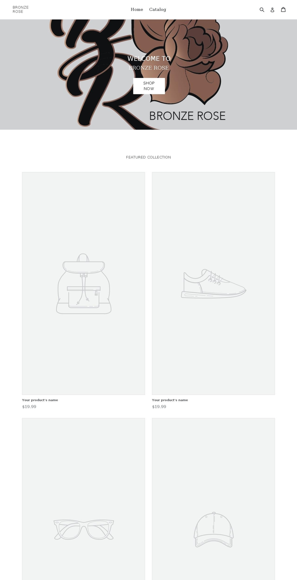 bronze-rose.com — Shopify storefront screenshot