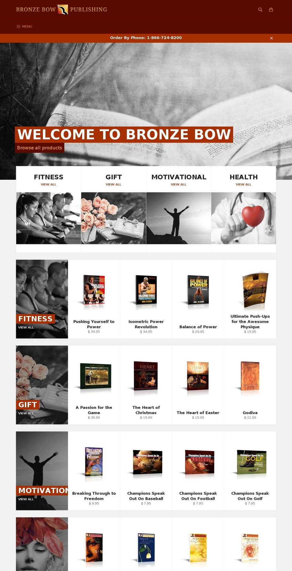 bronzebowpublishing.com shopify website screenshot