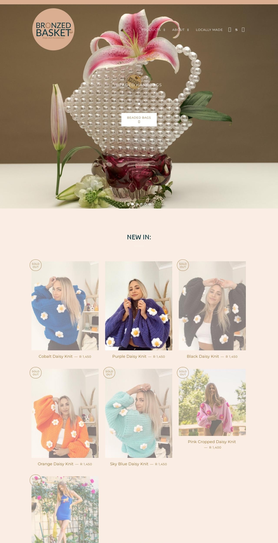 bronzedbasket.com — Shopify storefront screenshot