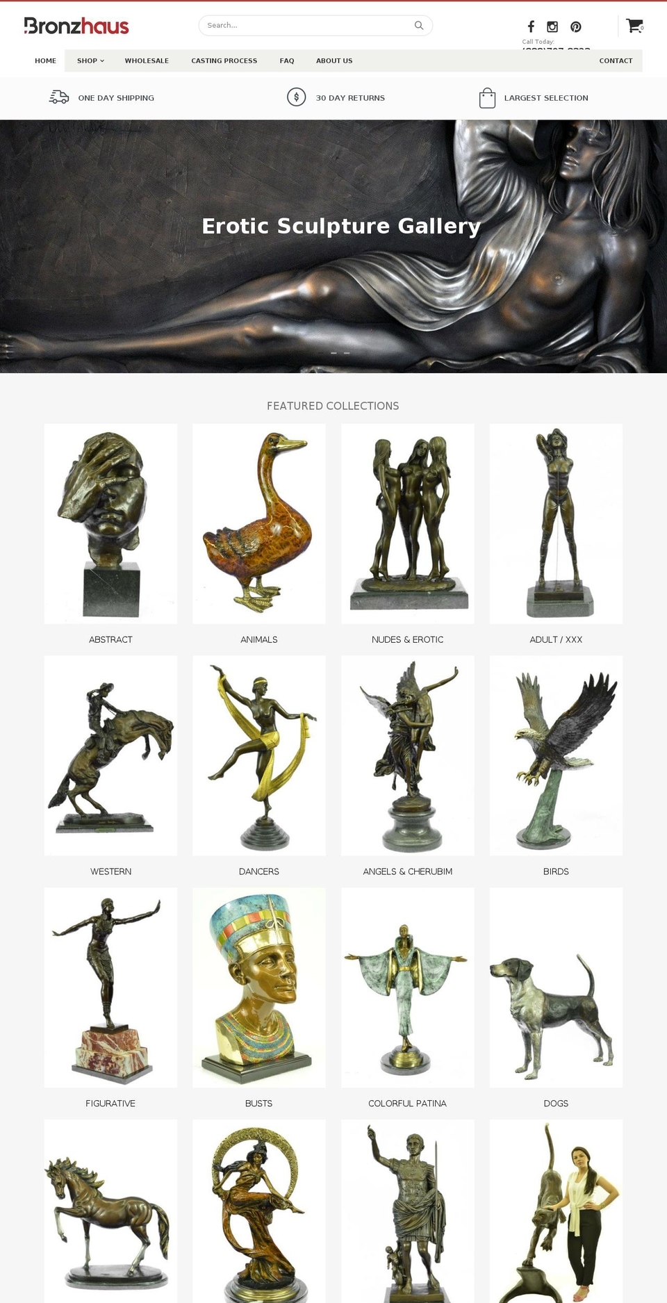 bronzhaus.com shopify website screenshot