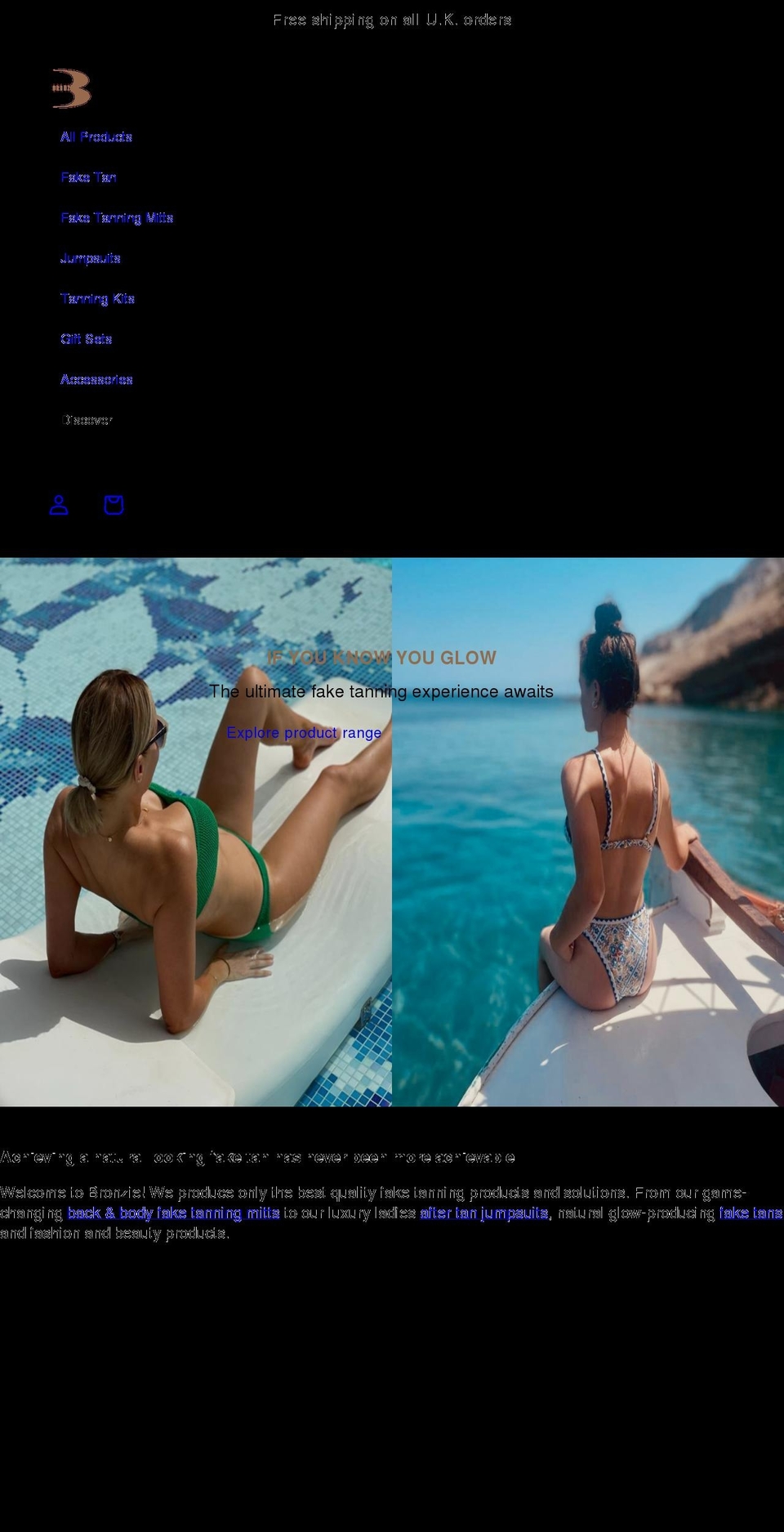 bronzieuk.com shopify website screenshot