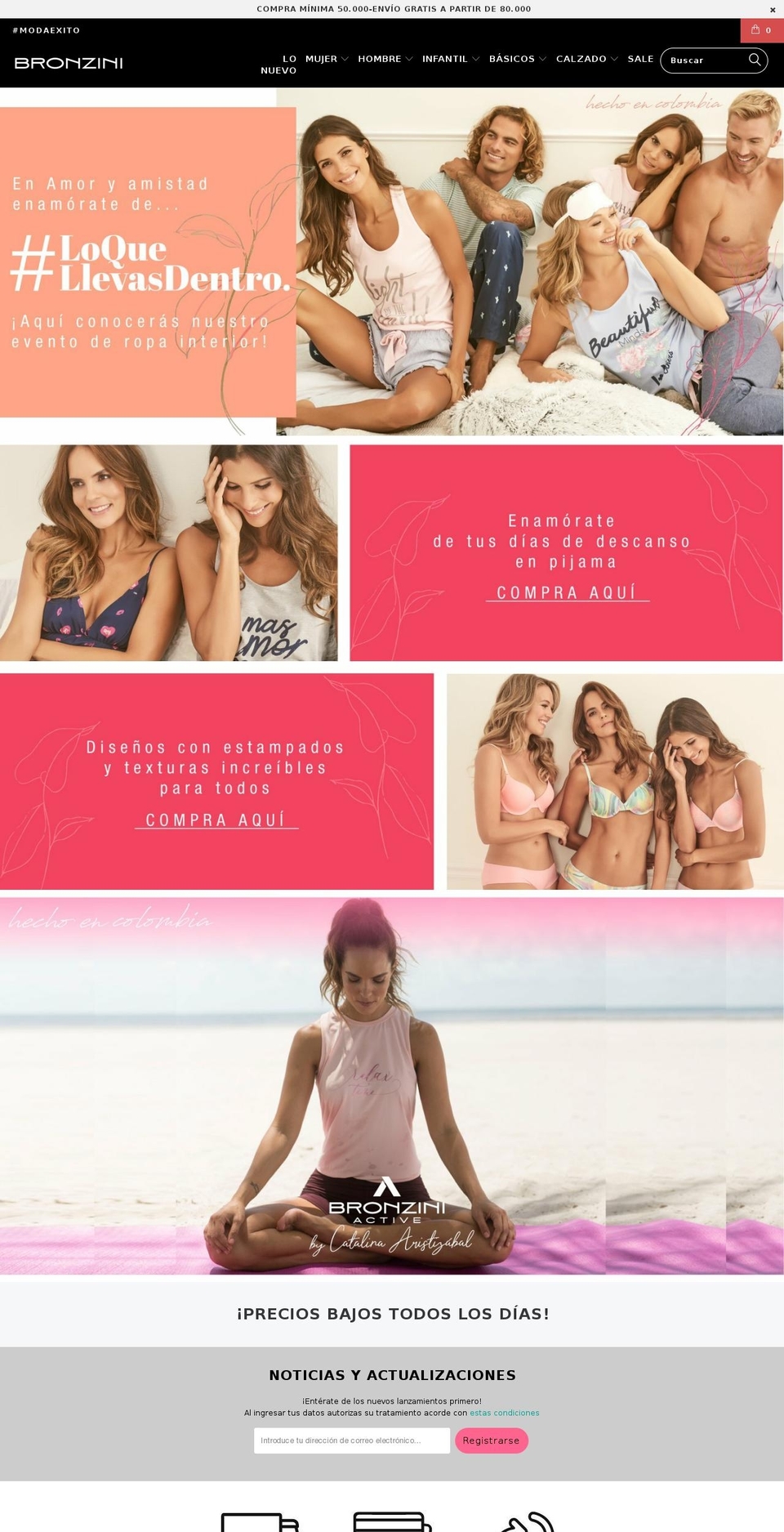 bronzini.com — Shopify storefront screenshot