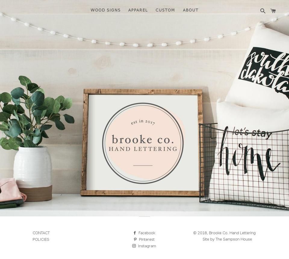brookecohome.com shopify website screenshot