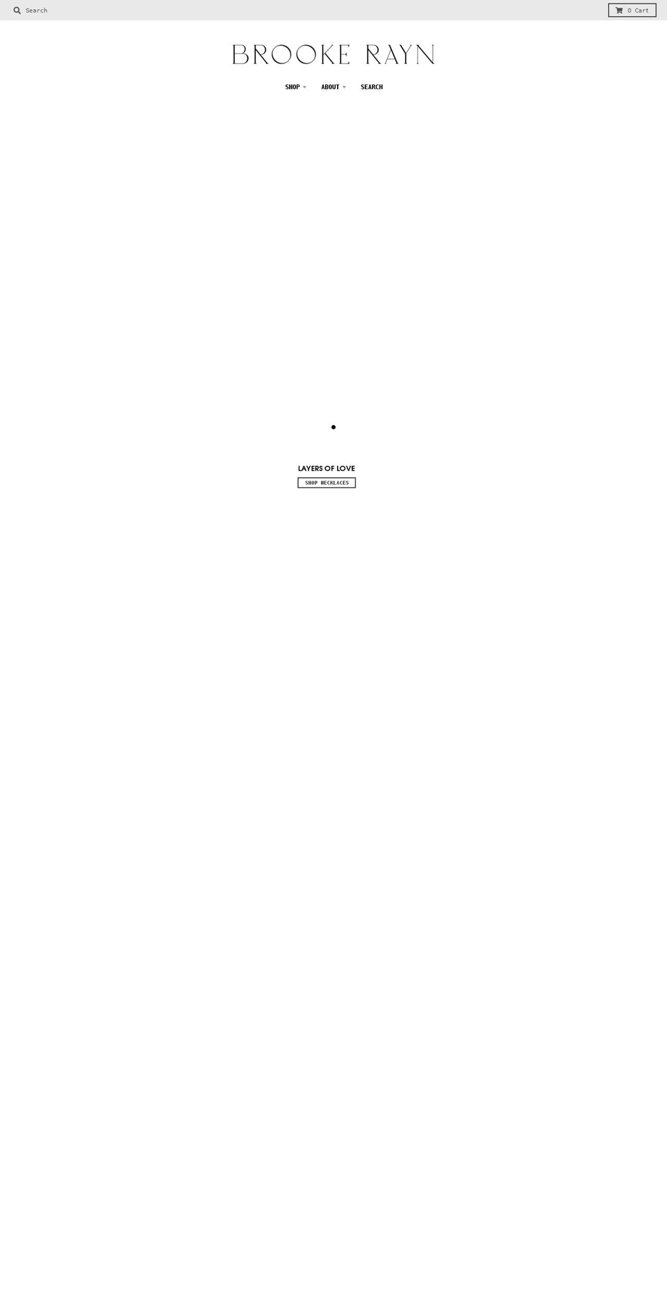 brookerayn.com shopify website screenshot