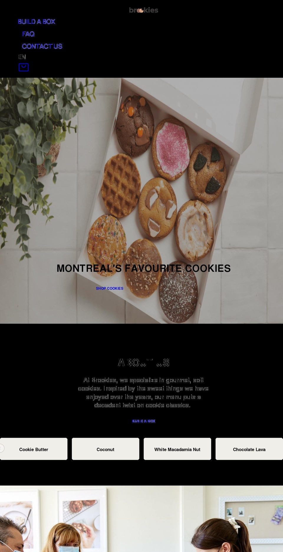 brookiesmtl.com shopify website screenshot