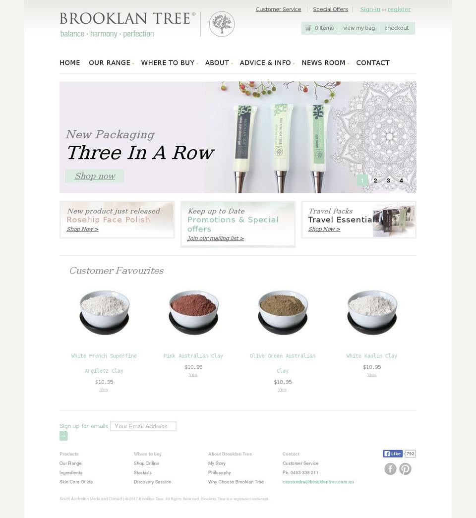 brooklantree.com.au shopify website screenshot