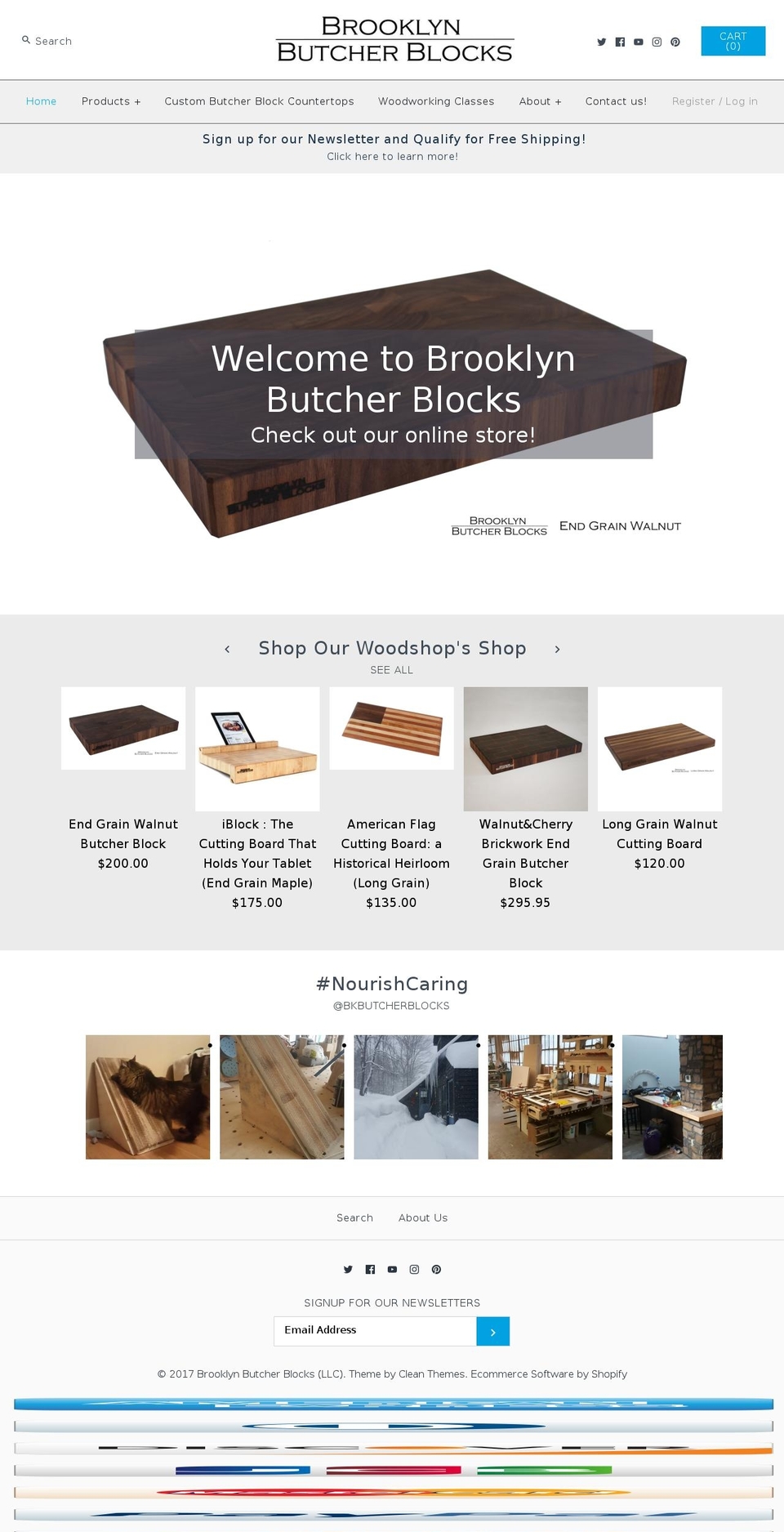 Symmetry Shopify theme site example brooklyn-butcher-blocks.myshopify.com