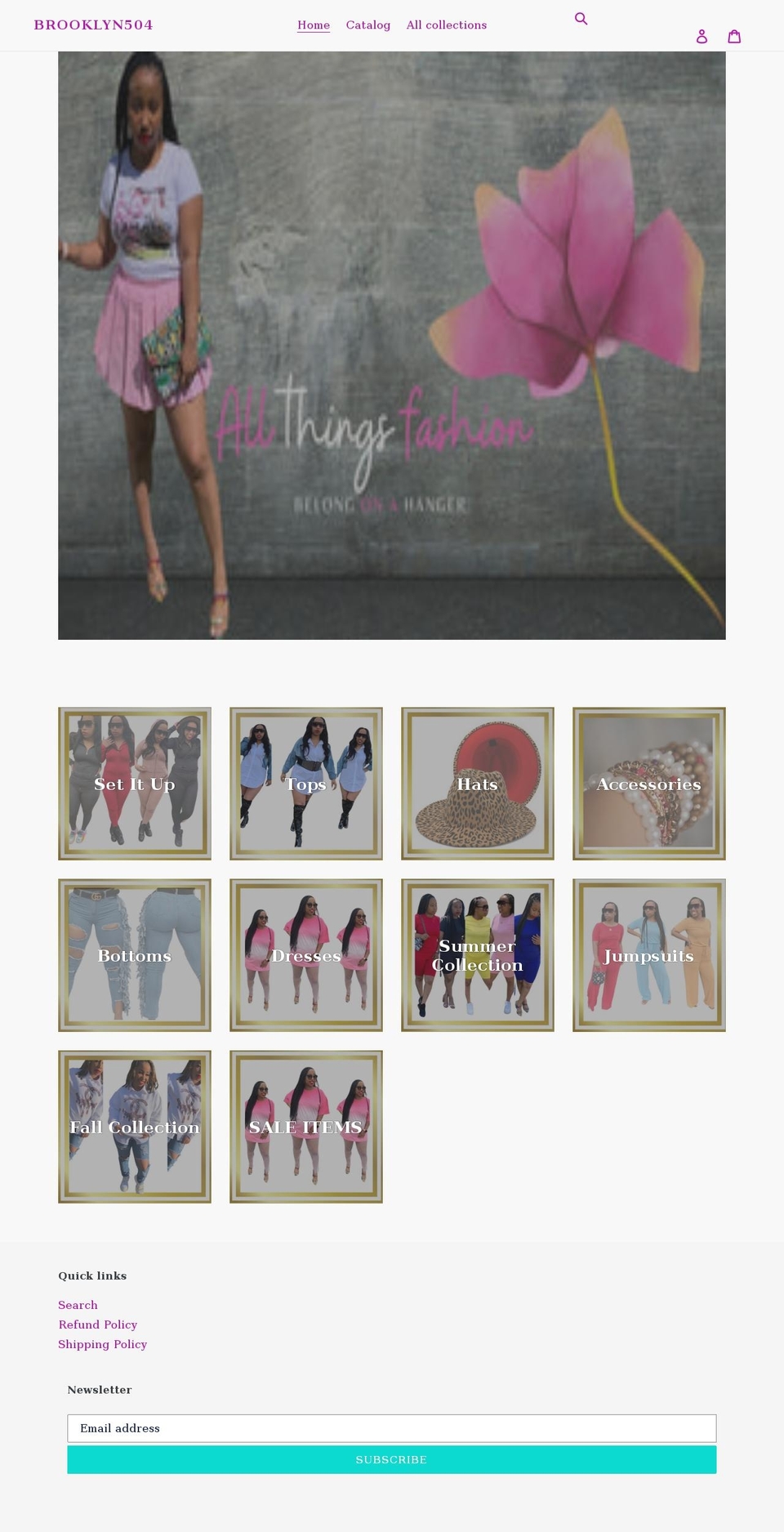 brooklyn504.net shopify website screenshot