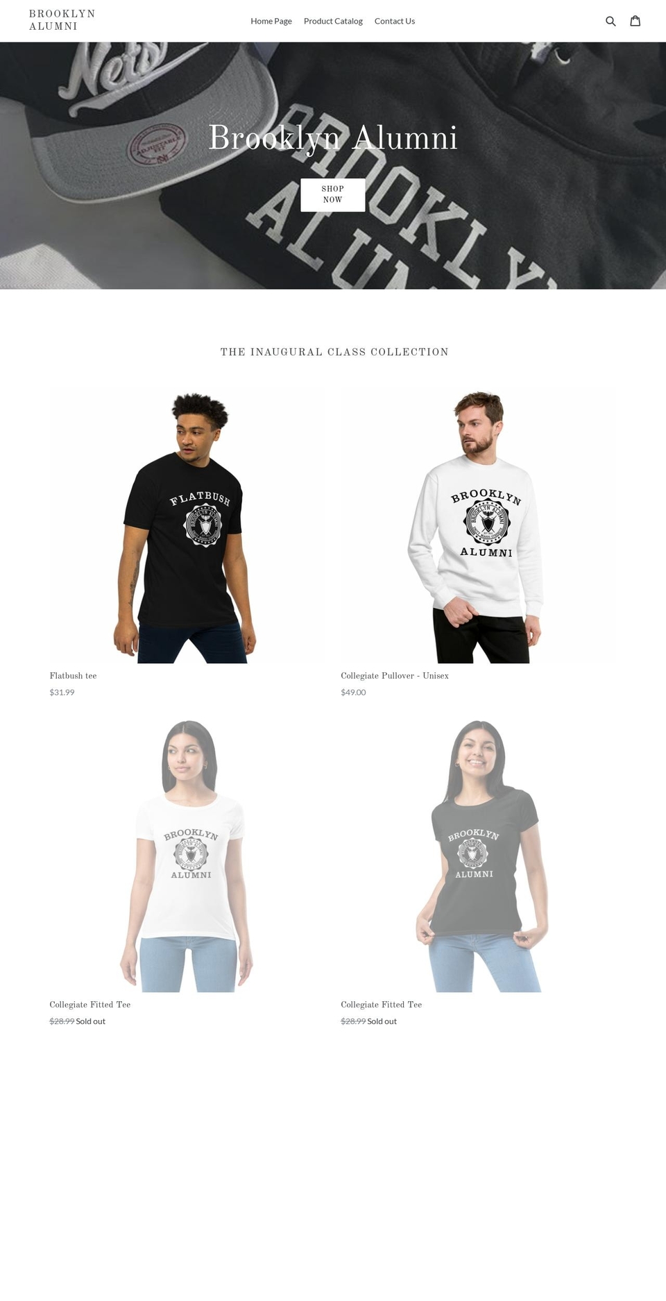 brooklynalumnishop.com shopify website screenshot