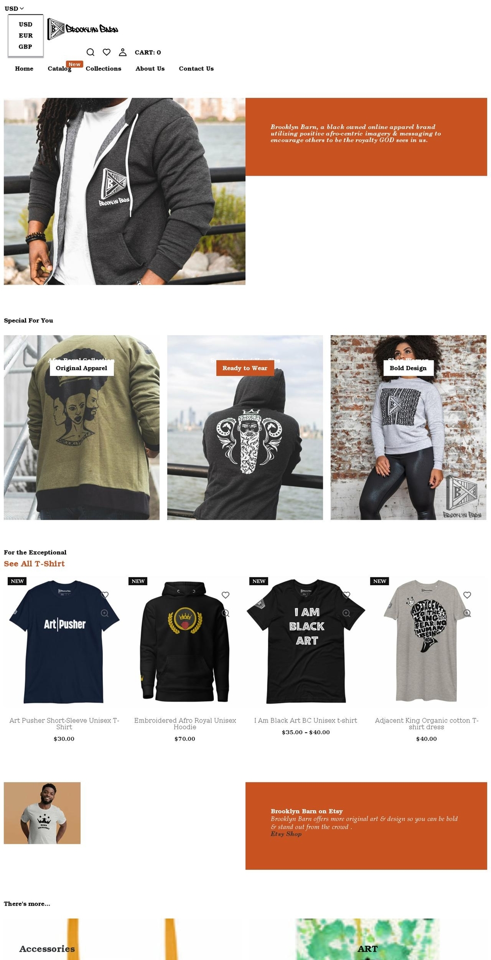 brooklynbarn.shop shopify website screenshot