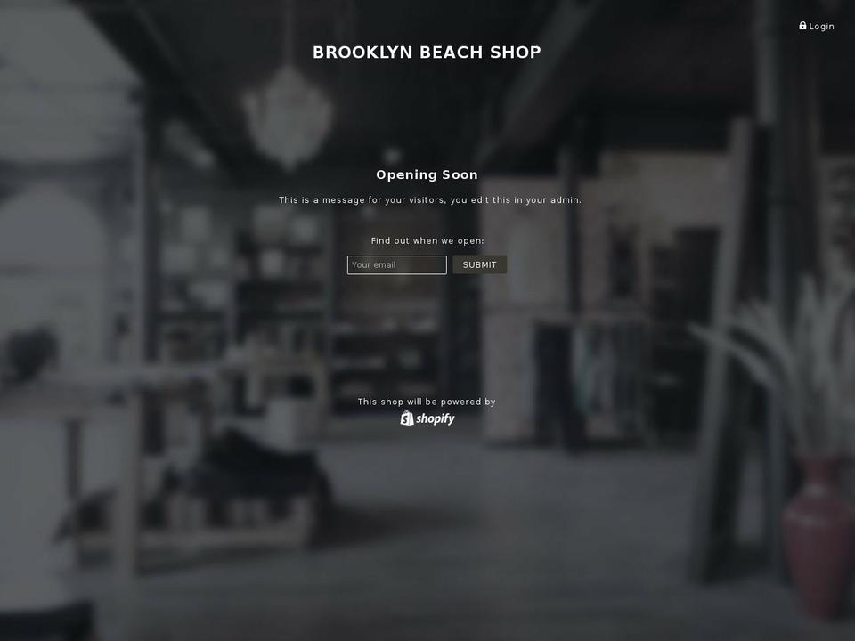 brooklynbeachshop.org shopify website screenshot