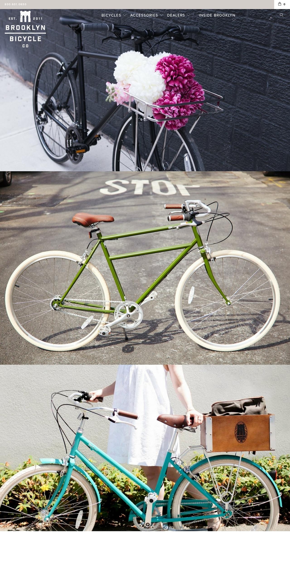 brooklynbicycleco.com shopify website screenshot