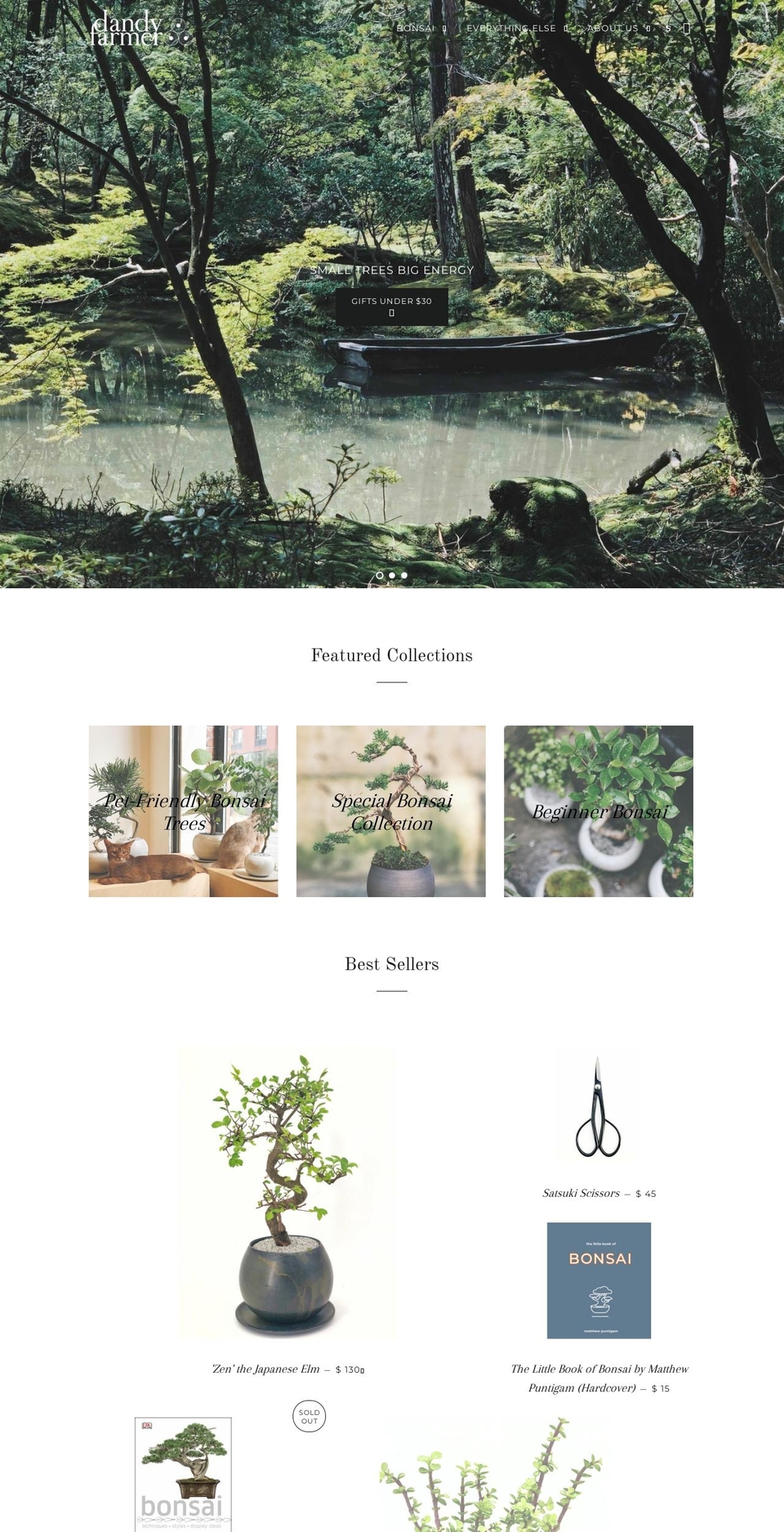 brooklynbonsai.com — Shopify storefront screenshot