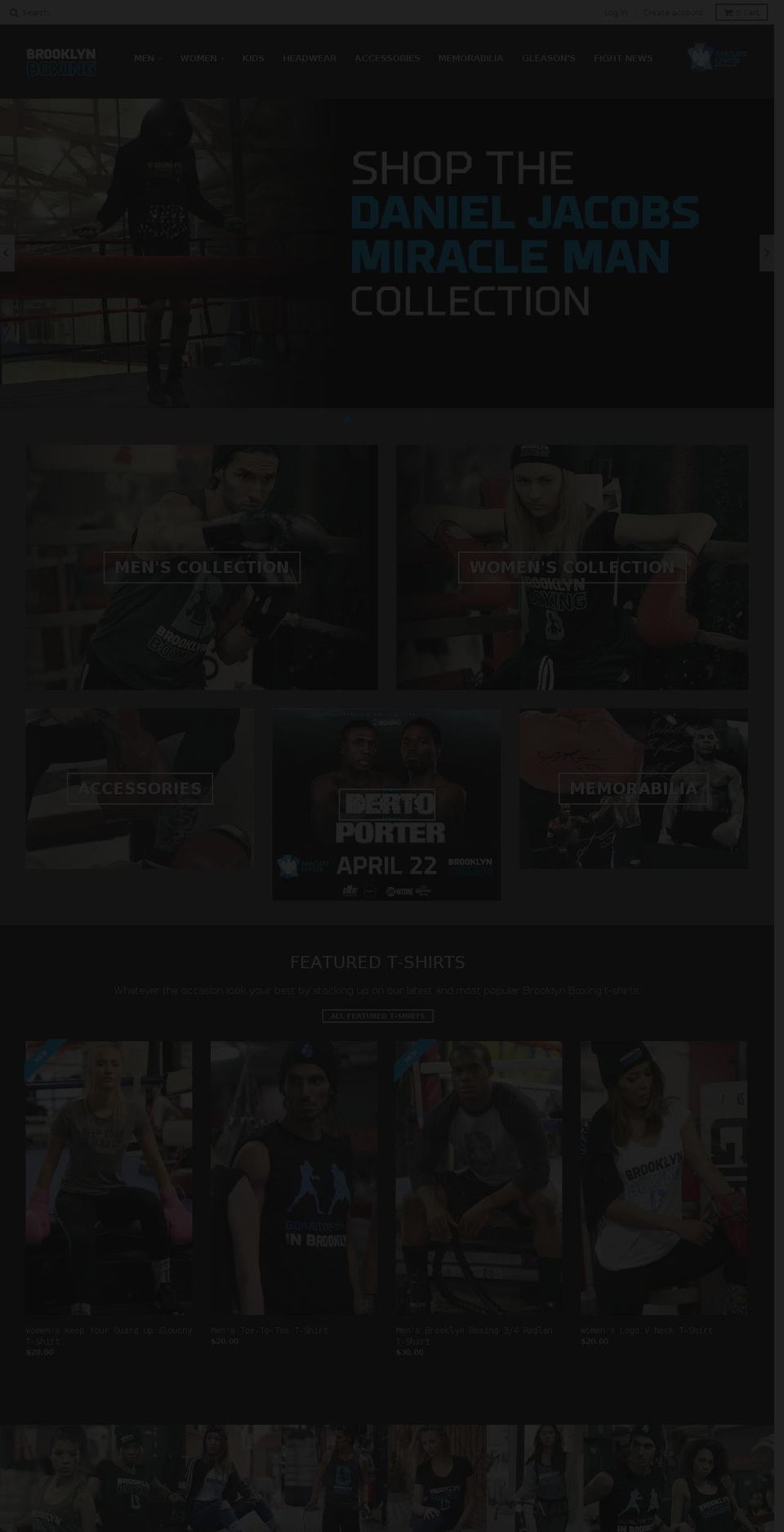 brooklynboxingshop.com shopify website screenshot