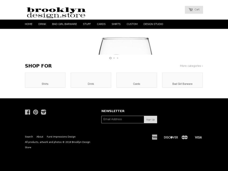brooklyndesignstore.com shopify website screenshot
