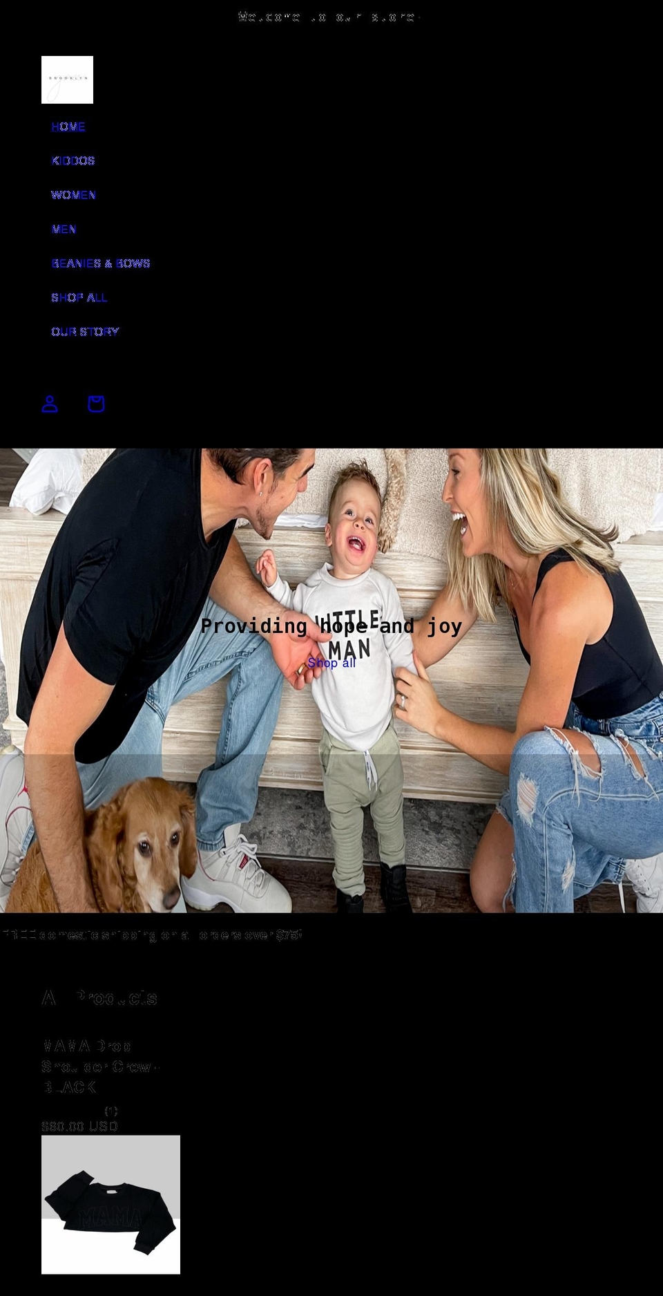 brooklyngrace.com shopify website screenshot