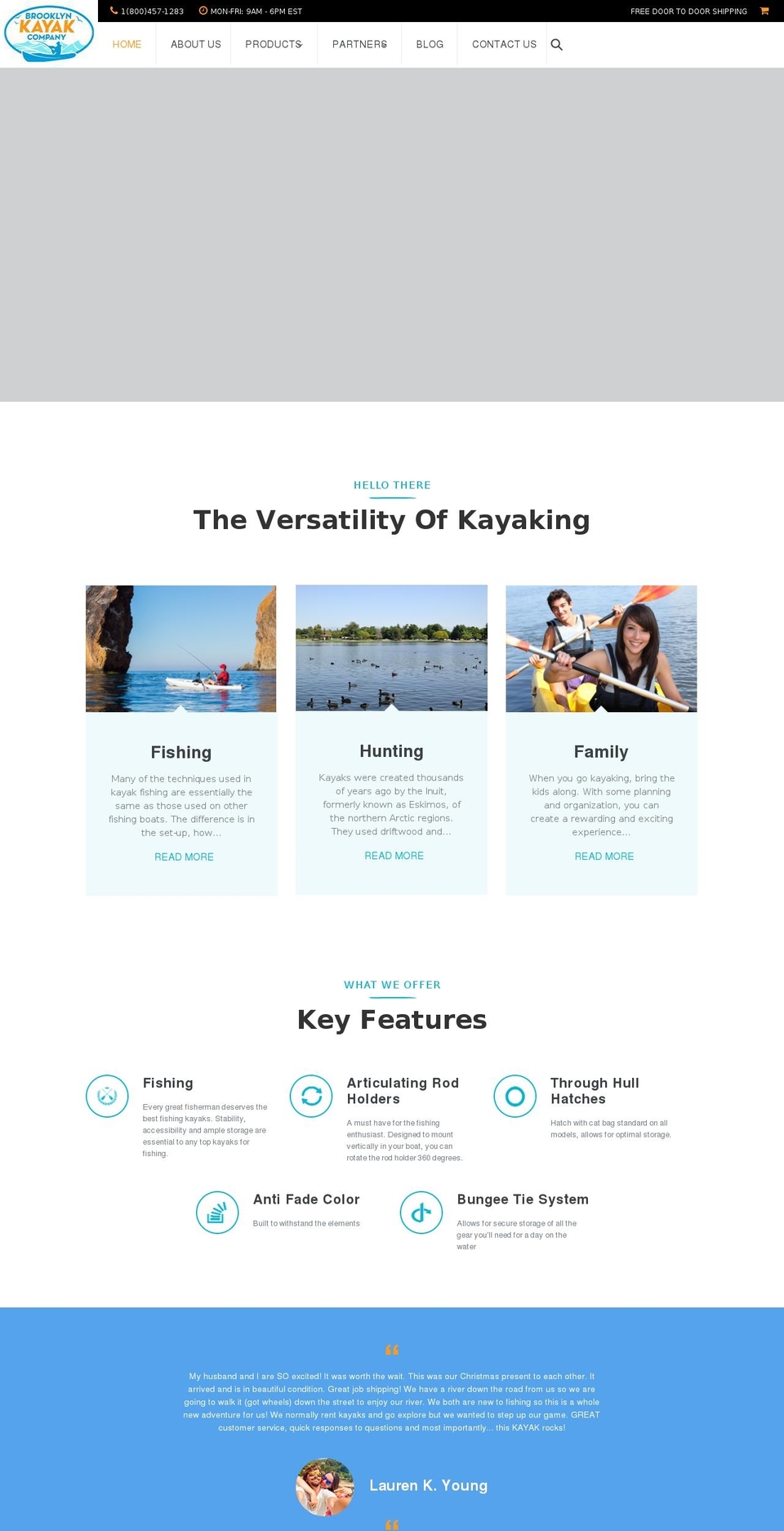 brooklynkayakcompany.com shopify website screenshot