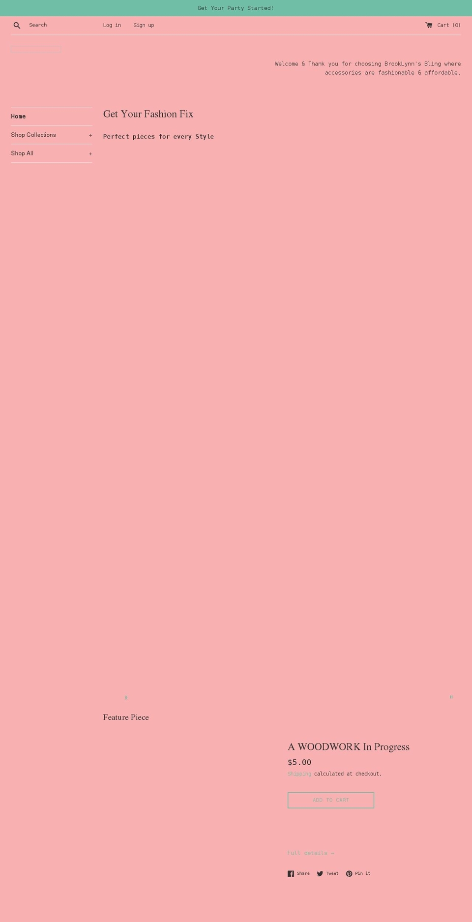 brooklynnsbling.com shopify website screenshot