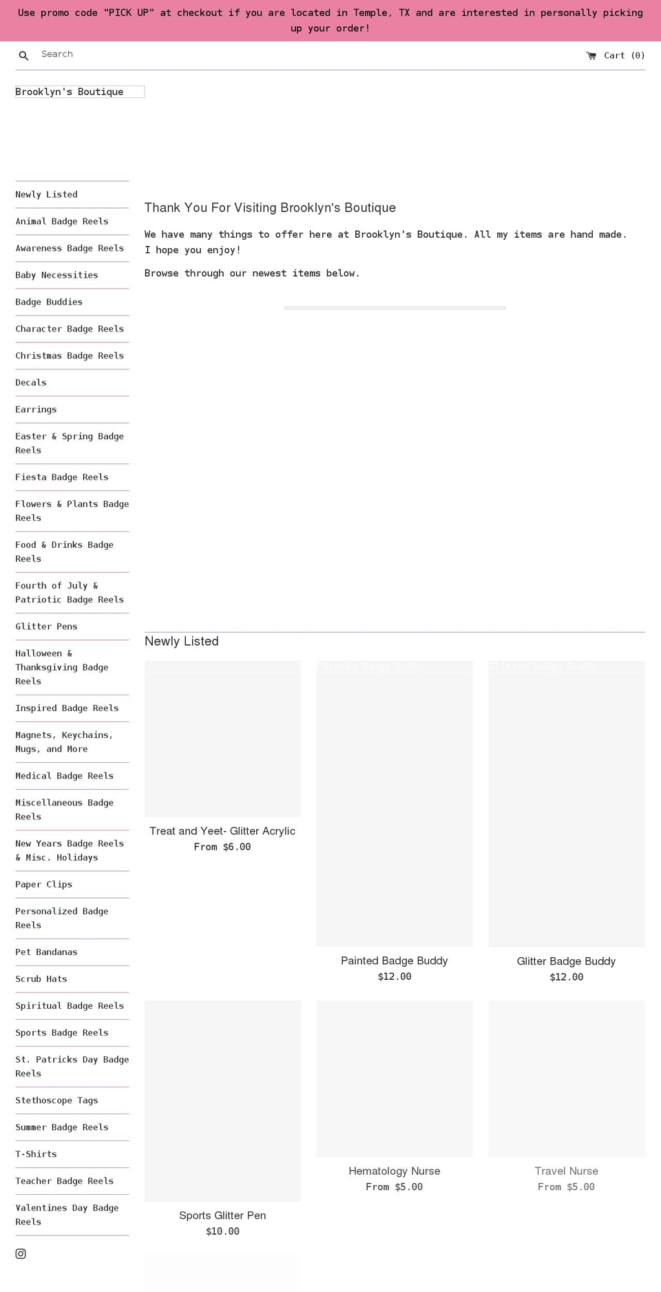 brooklynsboutique14.com shopify website screenshot