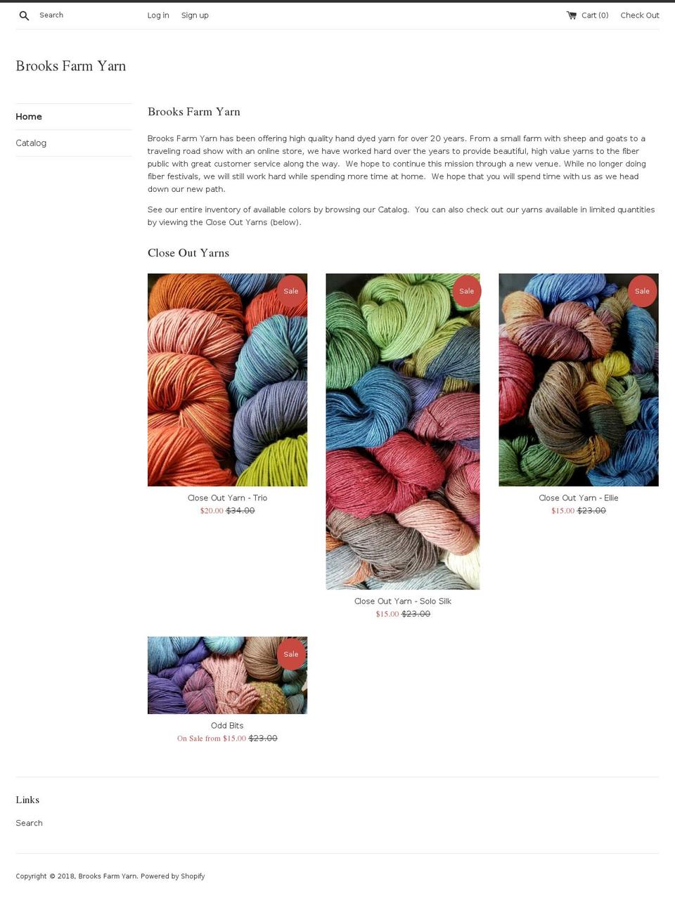 brooksfarmyarn.com — top Shopify store