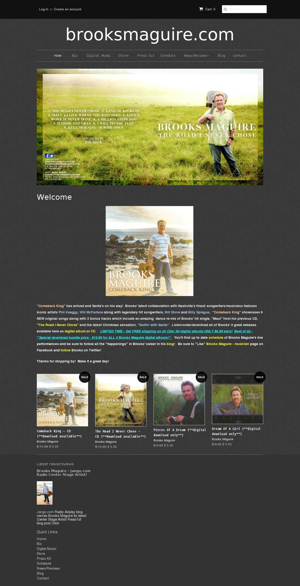 brooksmaguire.com shopify website screenshot