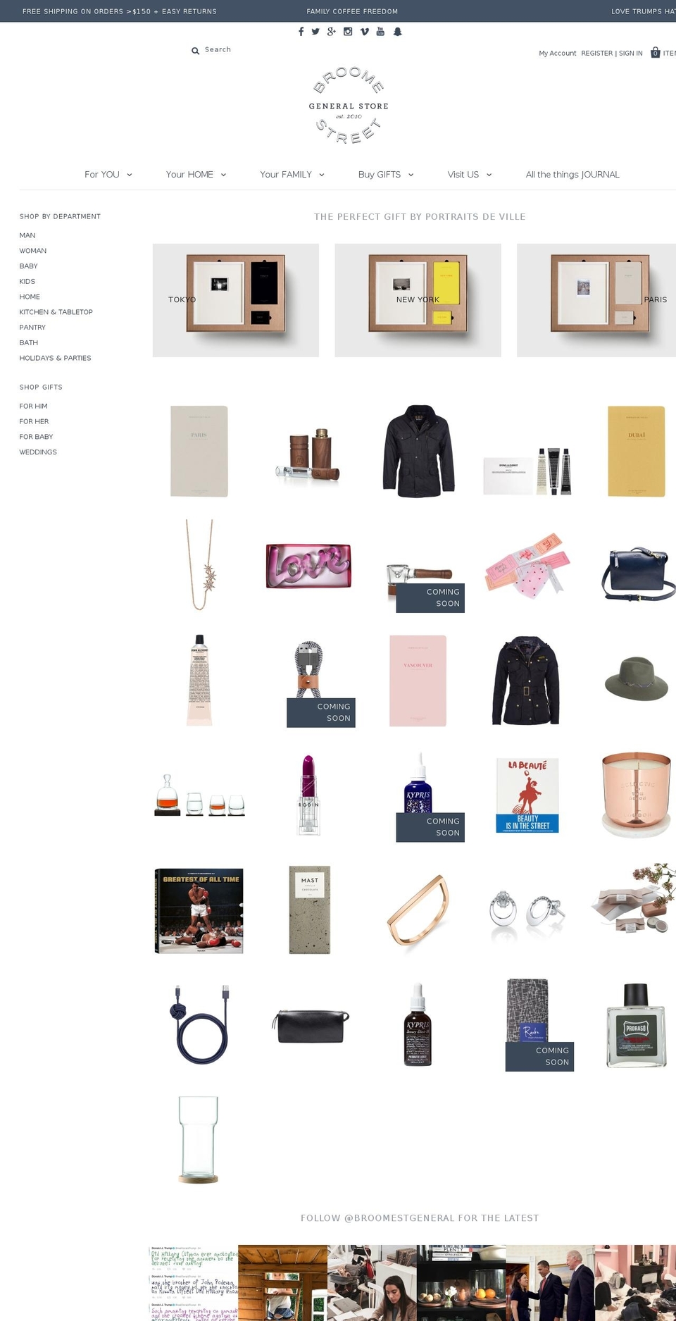 broomestgeneral.com shopify website screenshot