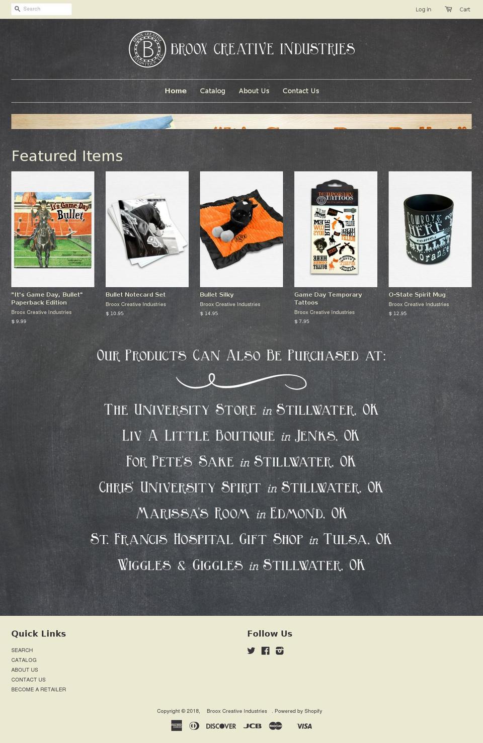 brooxcreative.com shopify website screenshot