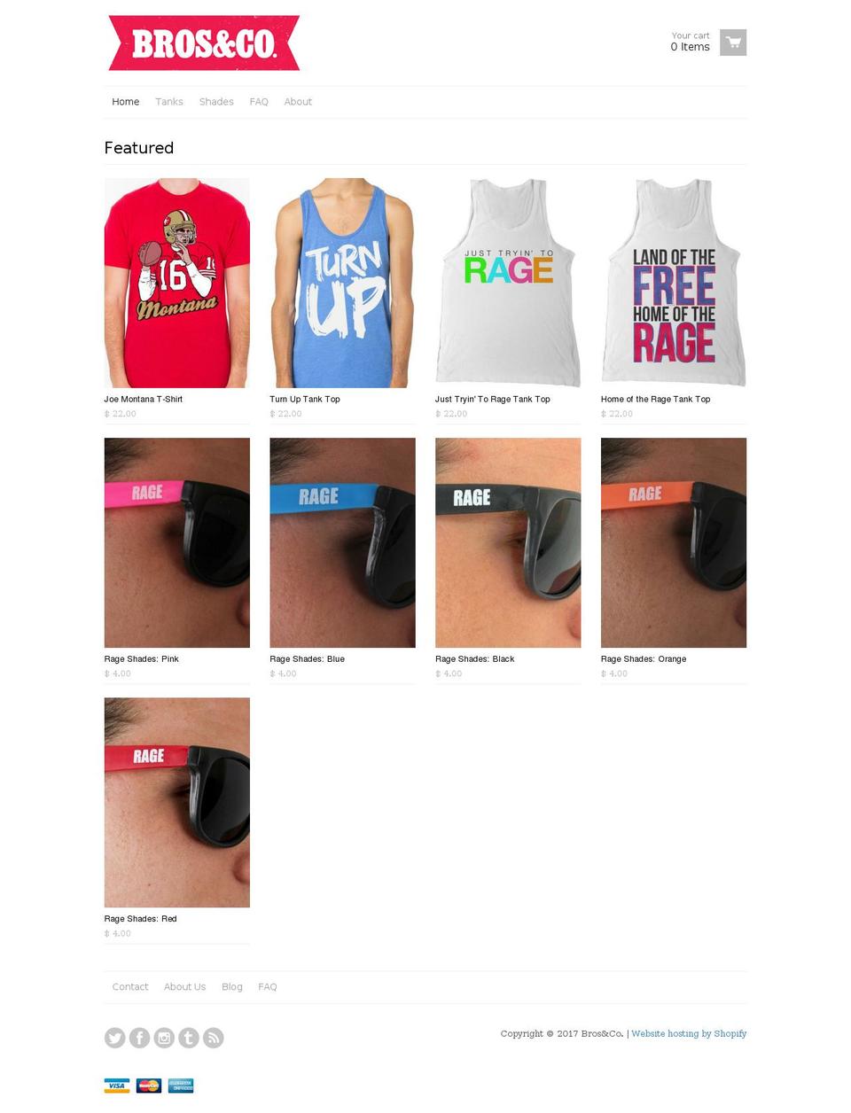 brosandcos.com shopify website screenshot