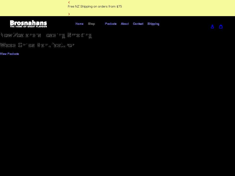 brosnahans.nz shopify website screenshot