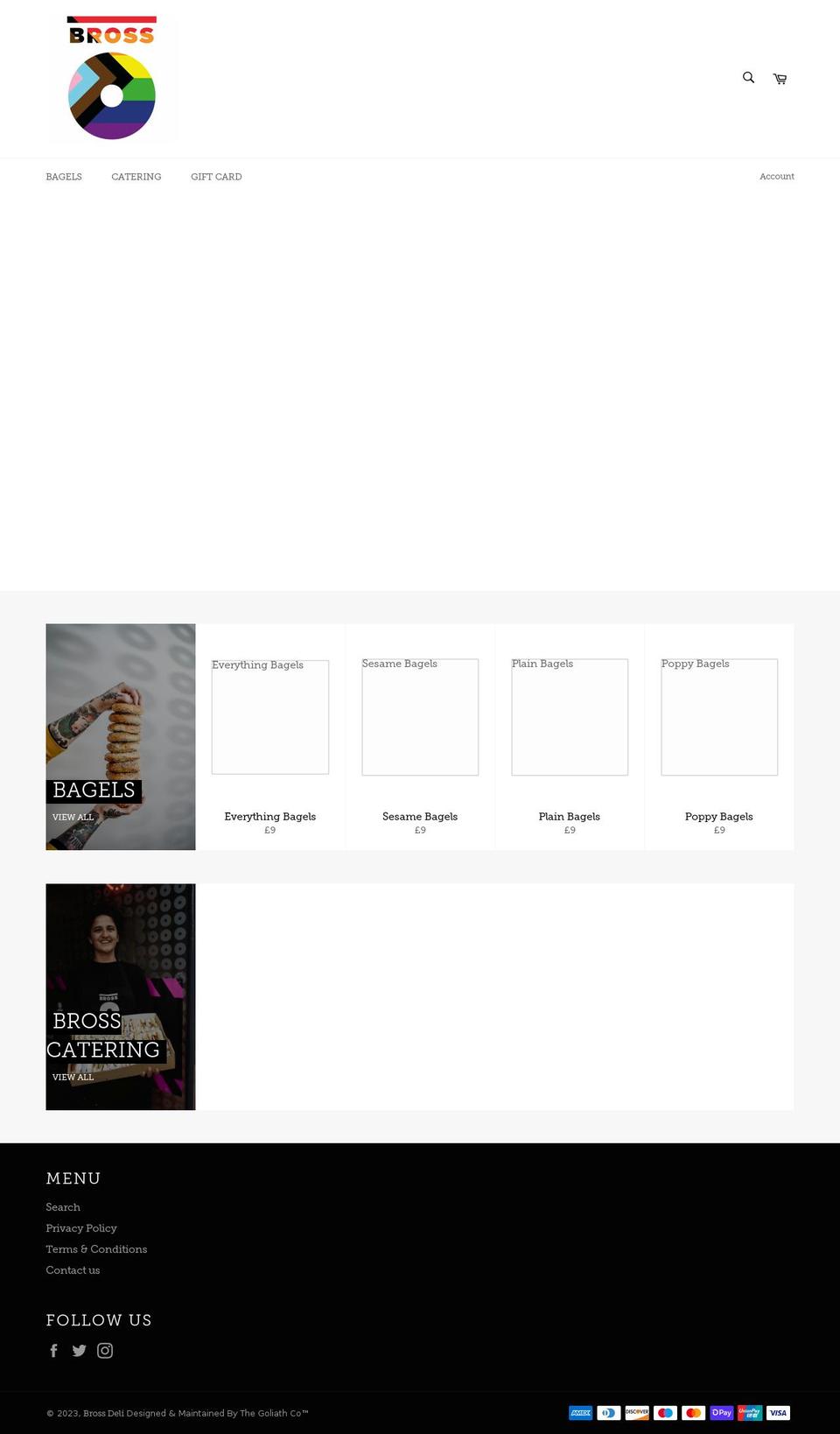 brossdeli.com shopify website screenshot