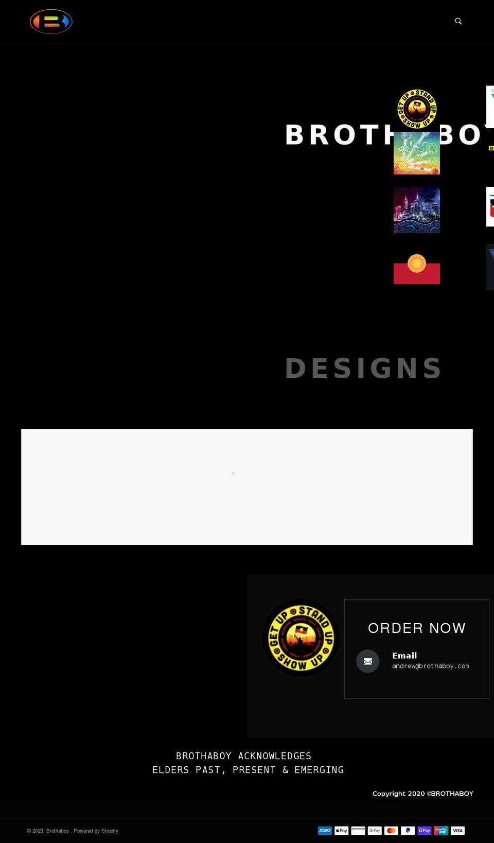 brothaboy.com shopify website screenshot