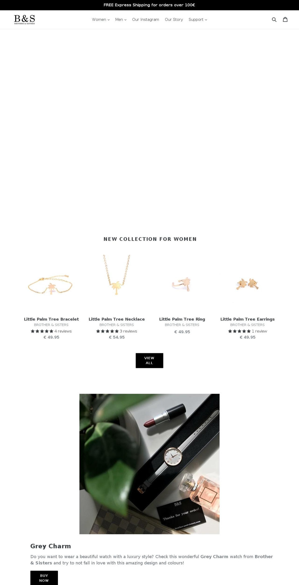 Theme 2018 Shopify theme site example brother-and-sisters.com