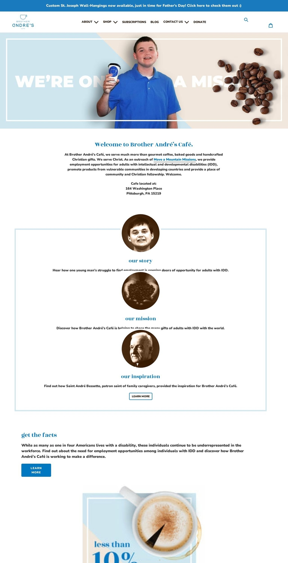 brotherandres.org shopify website screenshot