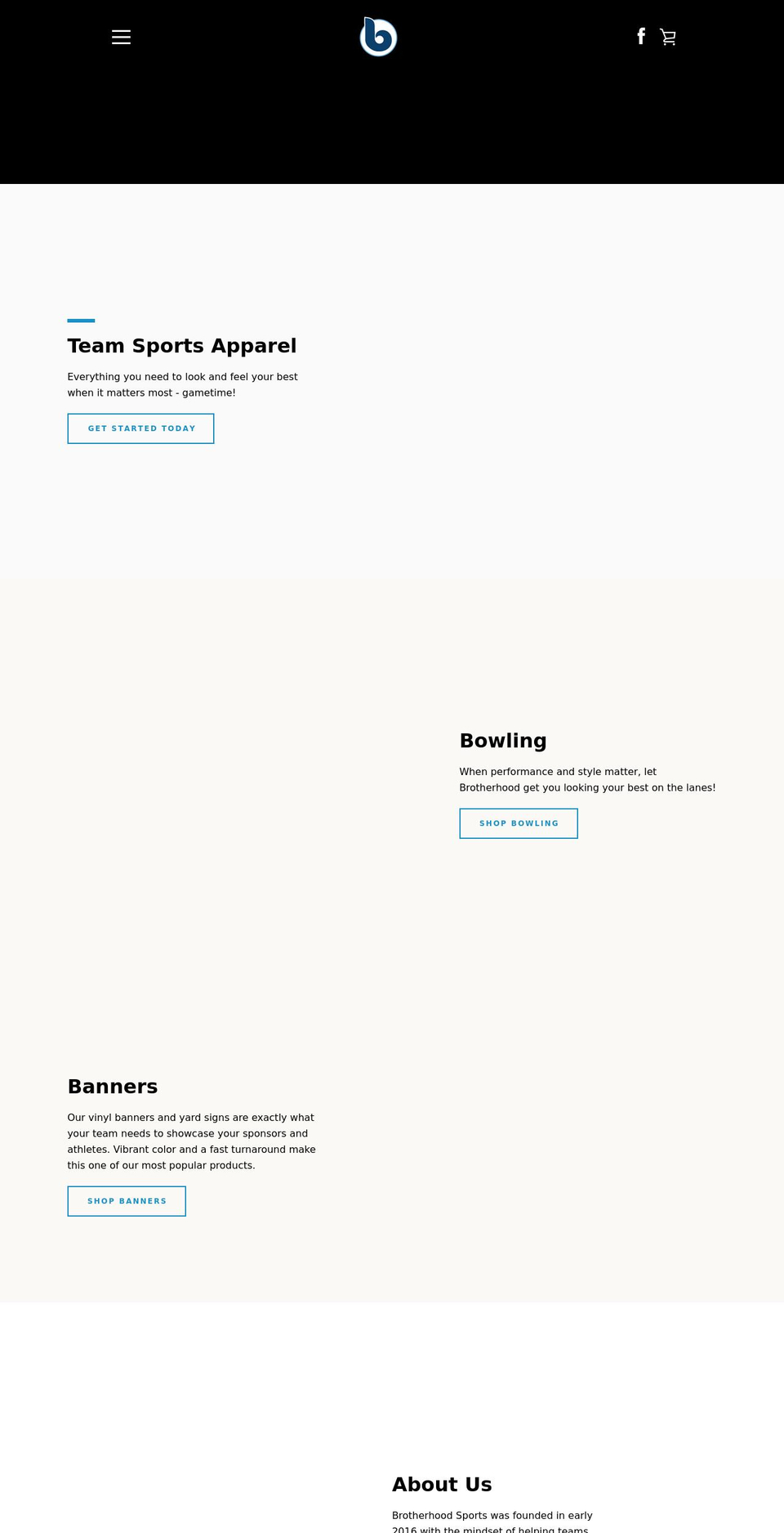brotherhoodsports.com shopify website screenshot