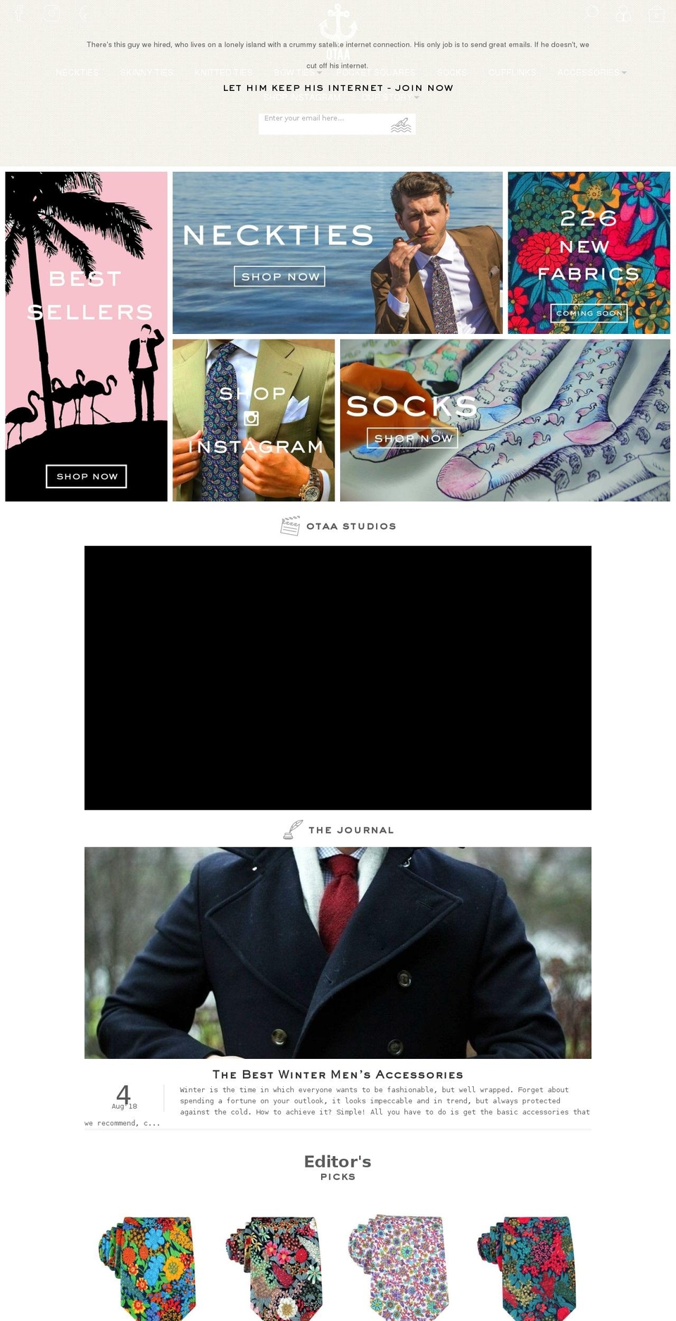 brothersatotaa.com — Shopify storefront screenshot