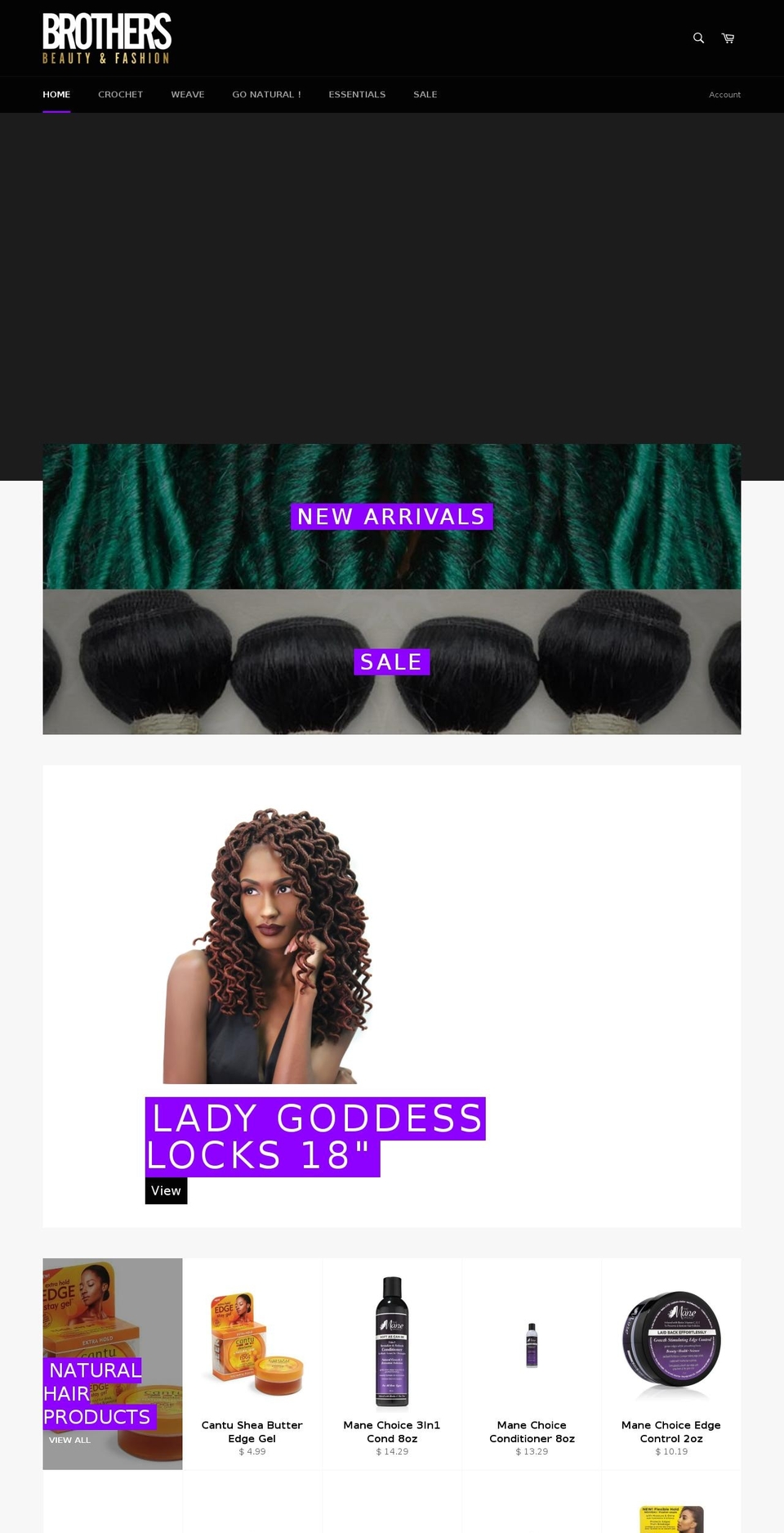 brothersbeauty.com shopify website screenshot