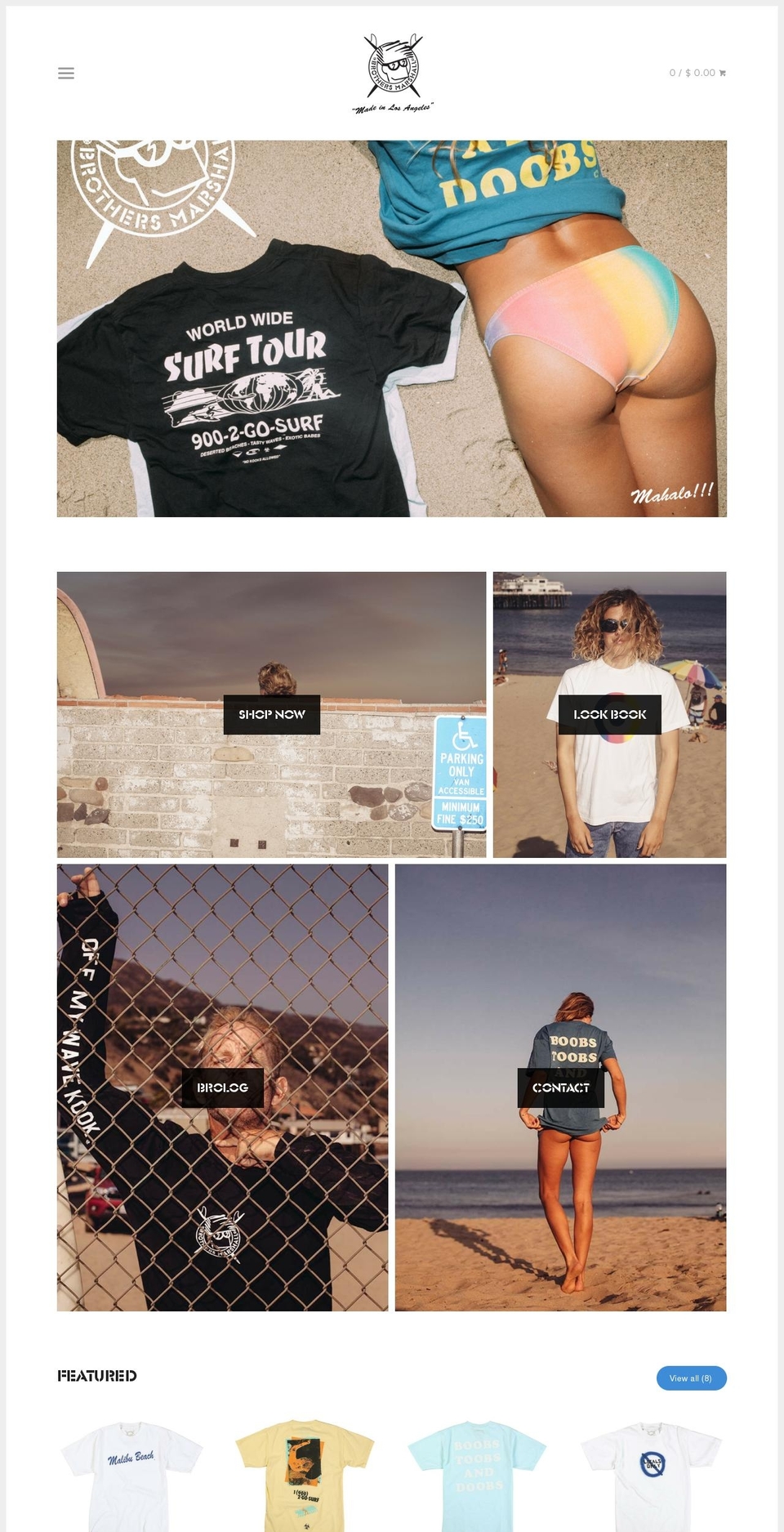 brothersmarshall.com shopify website screenshot