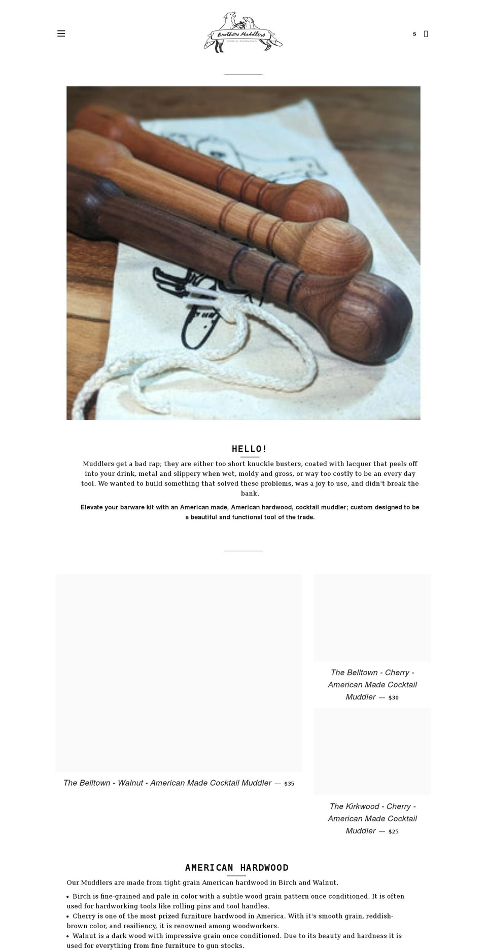 brothersmuddlers.com shopify website screenshot