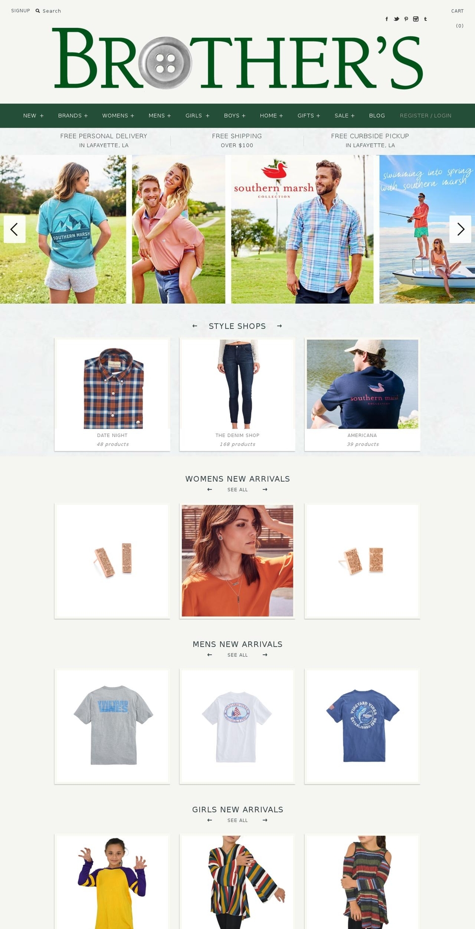 brothersontheboulevard.com — Shopify storefront screenshot