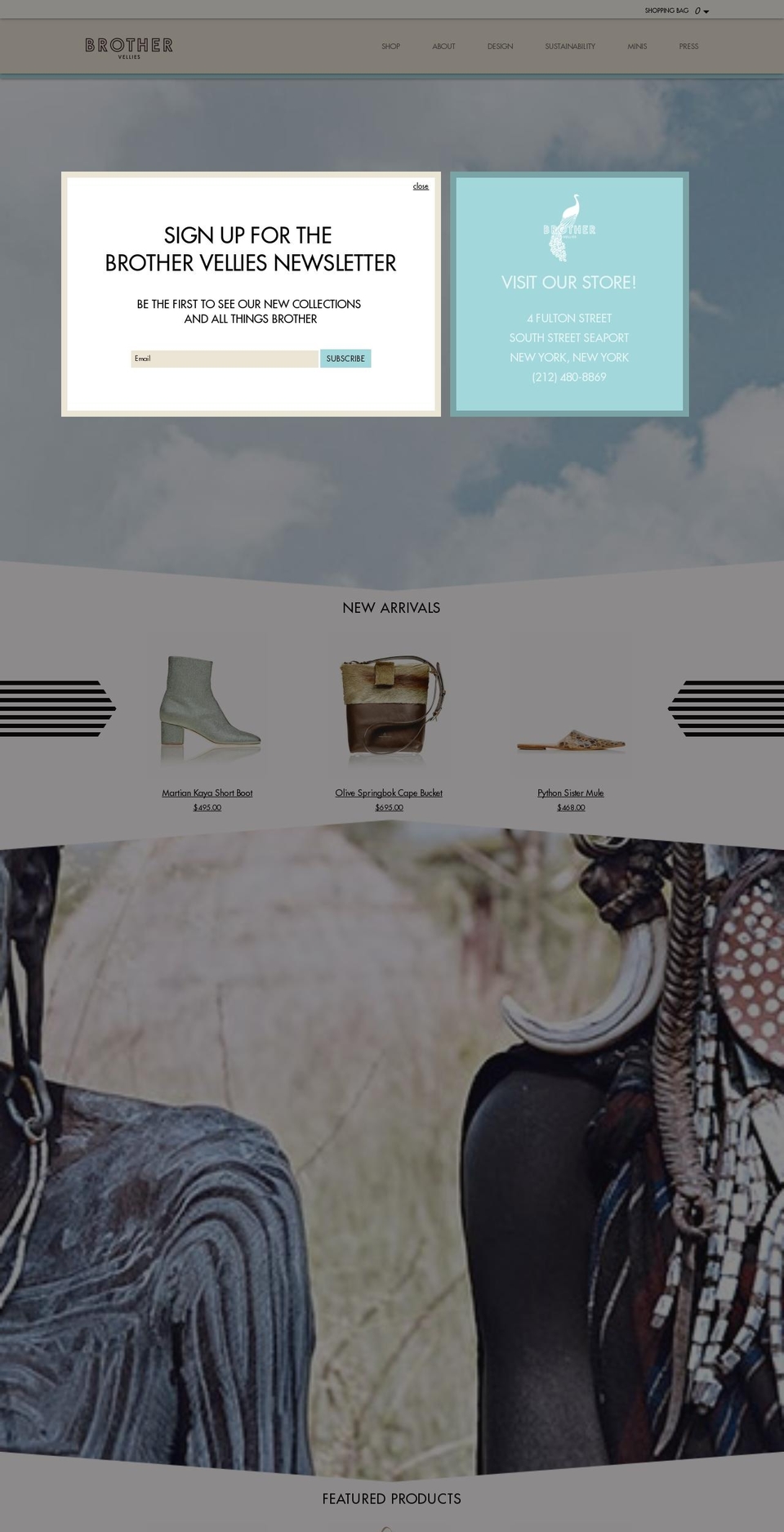 brothervellies.com shopify website screenshot