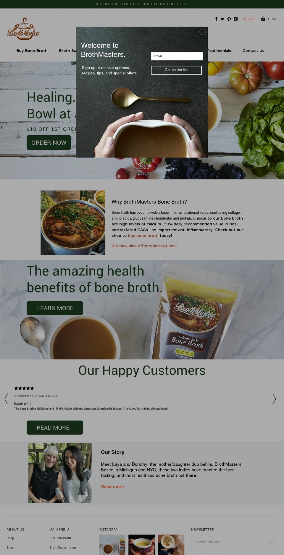 brothmasters.com shopify website screenshot