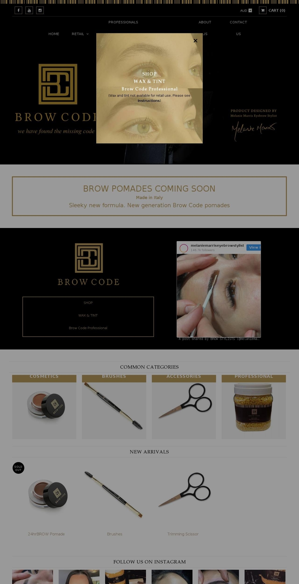 browcode.com.au shopify website screenshot