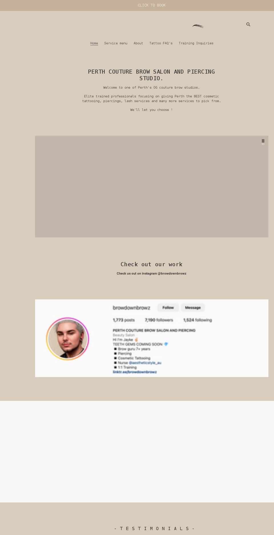 browdownbrowz.com shopify website screenshot