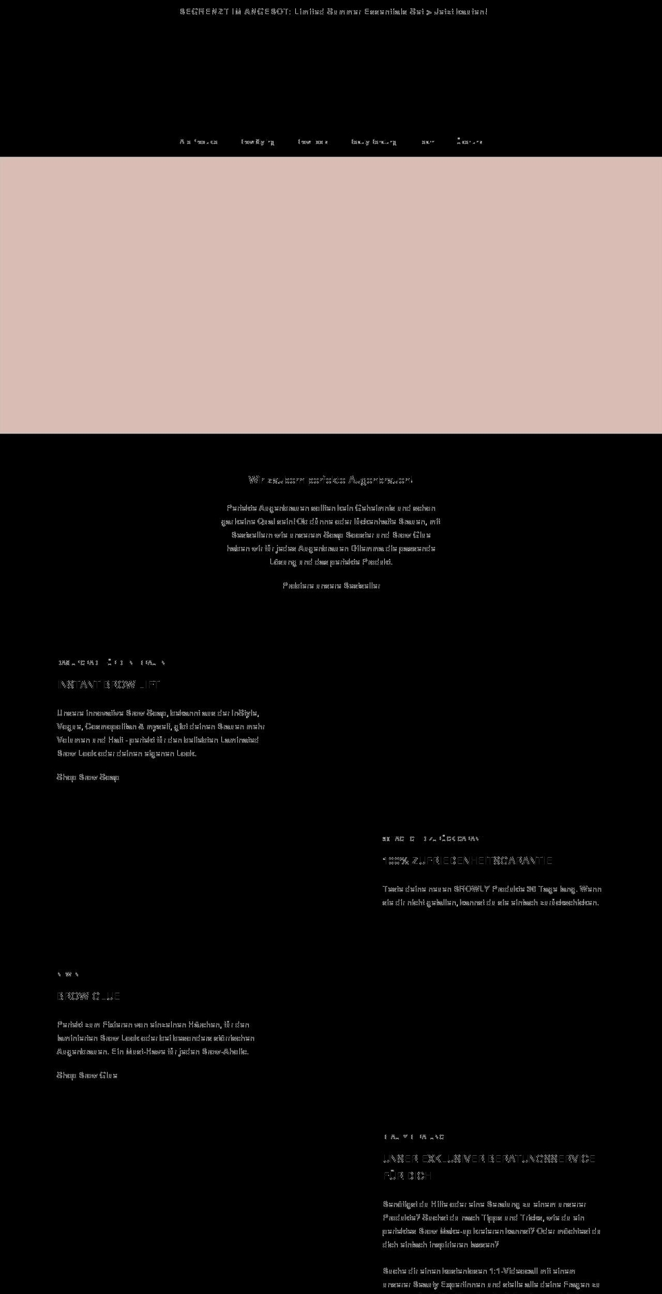browlycare.com shopify website screenshot