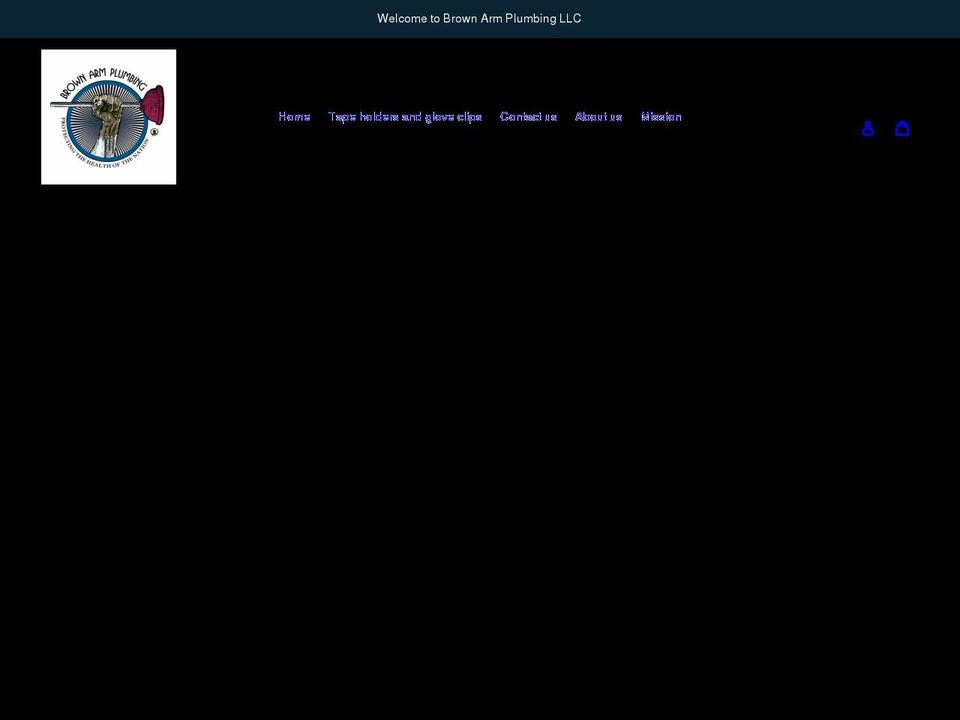 brownarmplumbing.com shopify website screenshot
